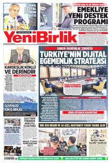 YENİBİRLİK gazetesi ilk sayfası
