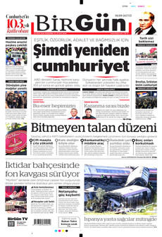 BİRGÜN gazetesi ilk sayfası