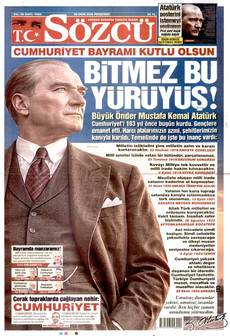 SÖZCÜ gazetesi ilk sayfası