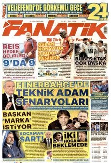 FANATİK gazetesi ilk sayfası