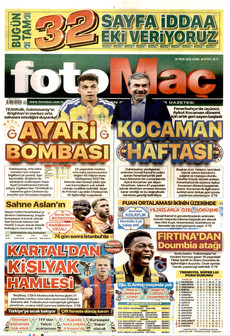 FOTOMAÇ gazetesi ilk sayfası