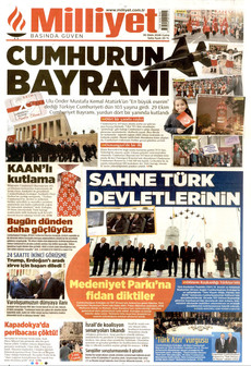 MİLLİYET gazetesi ilk sayfası