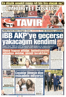 TAVIR GAZETESİ gazetesi ilk sayfası