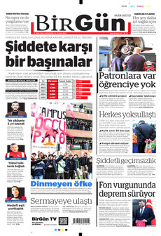BİRGÜN gazetesi ilk sayfası