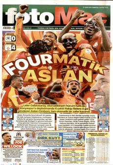 FOTOMAÇ gazetesi ilk sayfası