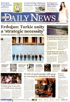 HÜRRİYET DAİLY NEWS gazetesi ilk sayfası