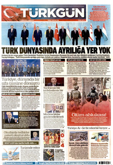 TÜRKGÜN gazetesi ilk sayfası