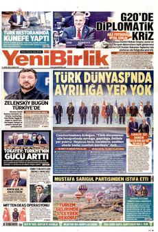 YENİBİRLİK gazetesi ilk sayfası