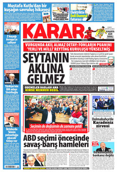 KARAR gazetesi ilk sayfası