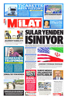 MİLAT gazetesi ilk sayfası