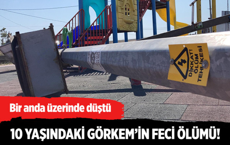 İstanbul Arnavutköy'de üzerine aydınlatma direği düşen çocuk öldü