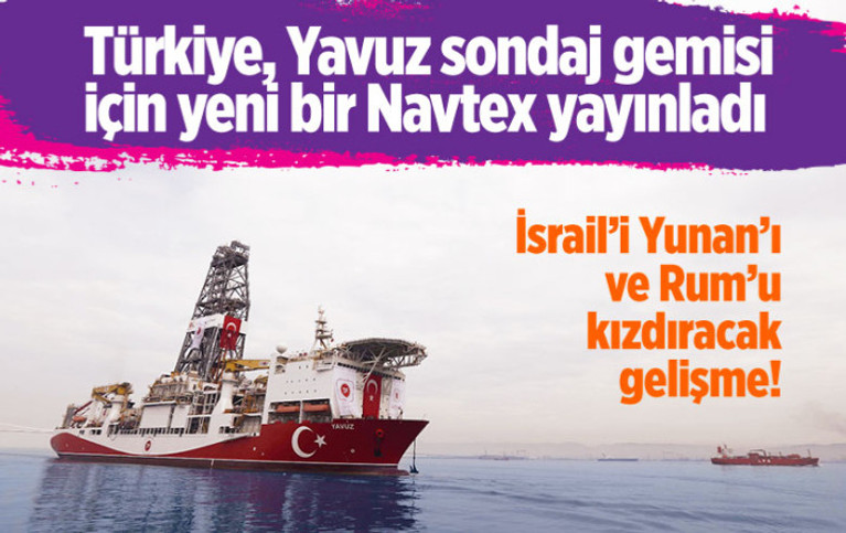 Yavuz sondaj gemisinin görev süresi 12 Ekim'e uzatıldı