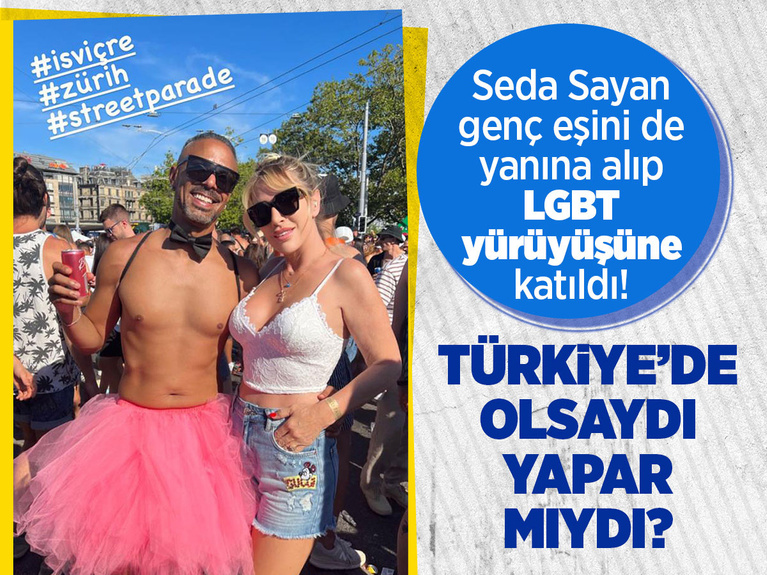 Seda Sayan kocasıyla birlikte LGBT yürüyüşüne katıldı! Fotoğraf paylaştı