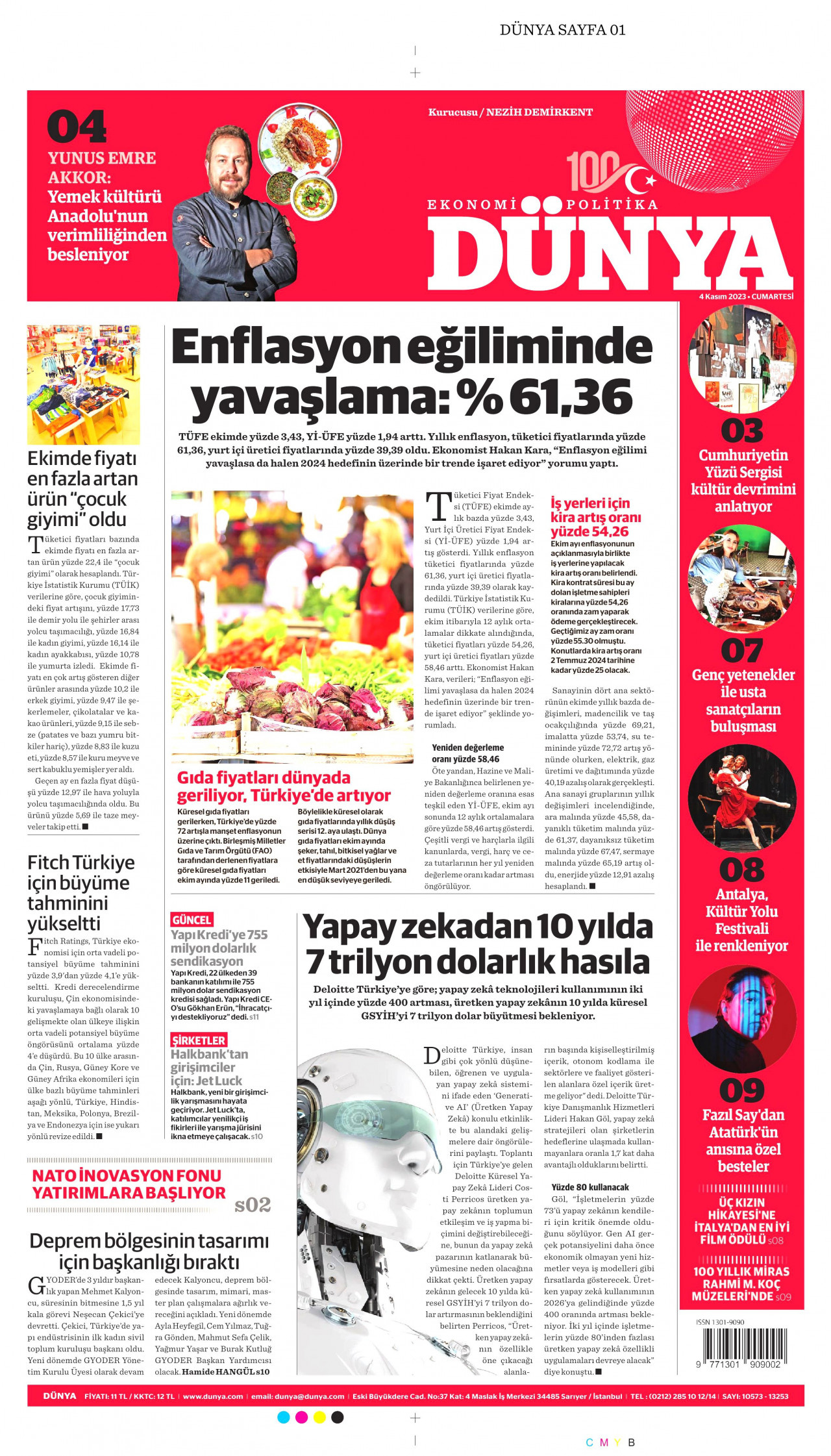 Dünya Gazetesi - Dünya Manşet Oku - Haberler 04 Kasım 2023