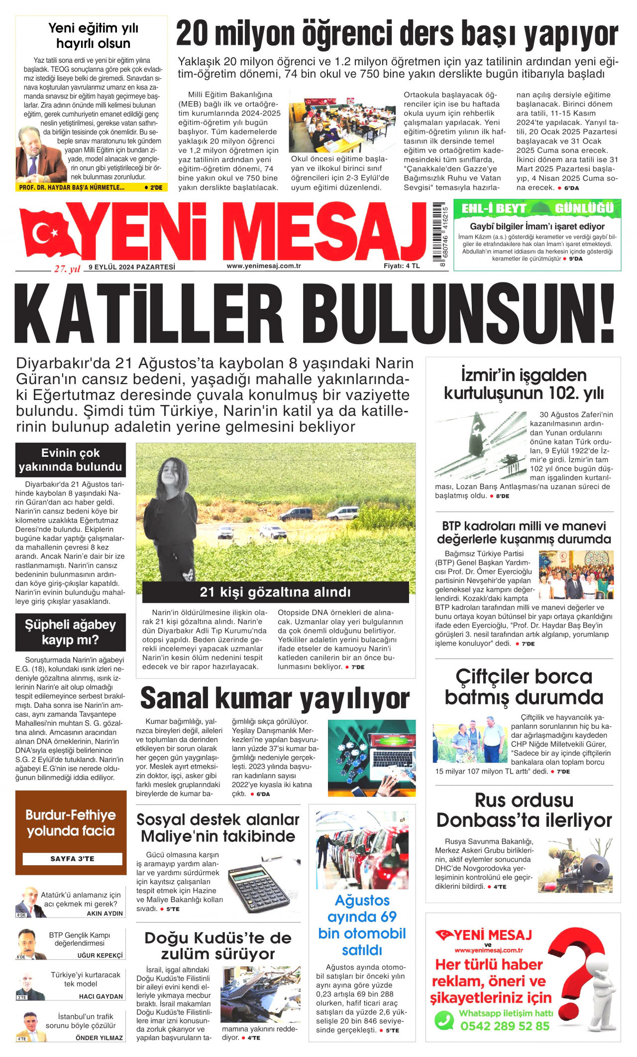 YENİ MESAJ