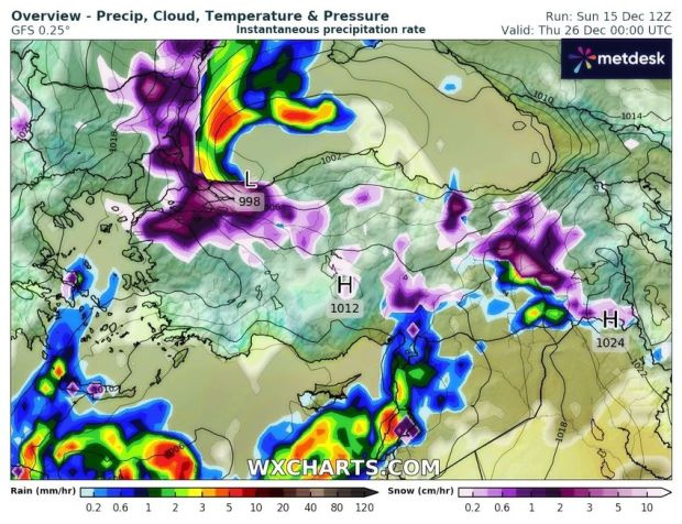 Ankara, İstanbul, Kocaeli ve İzmir'e morlar çöktü Kar fırtınası o tarihte geliyor4