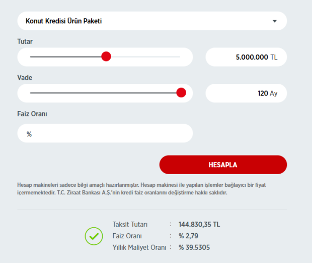 Konut kredisi faizleri değişti! Ziraat Bankası 5 milyon TL veriyor3