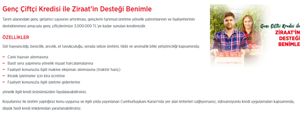 Ziraat Bankası ile hayaller gerçek; 12 ay ödemesiz, 84 ay vadeli kredi1