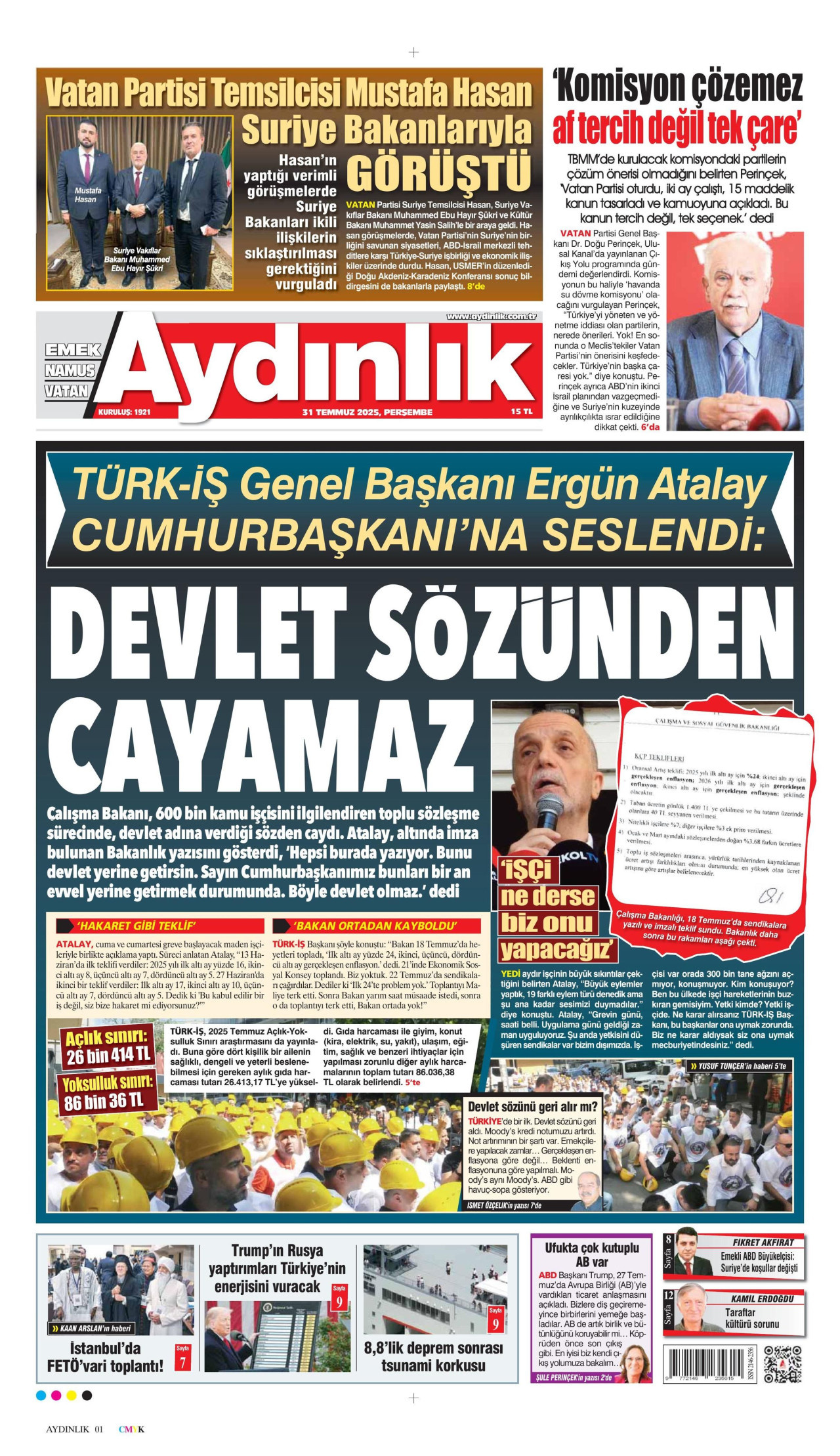 Aydinlik gazetesi̇