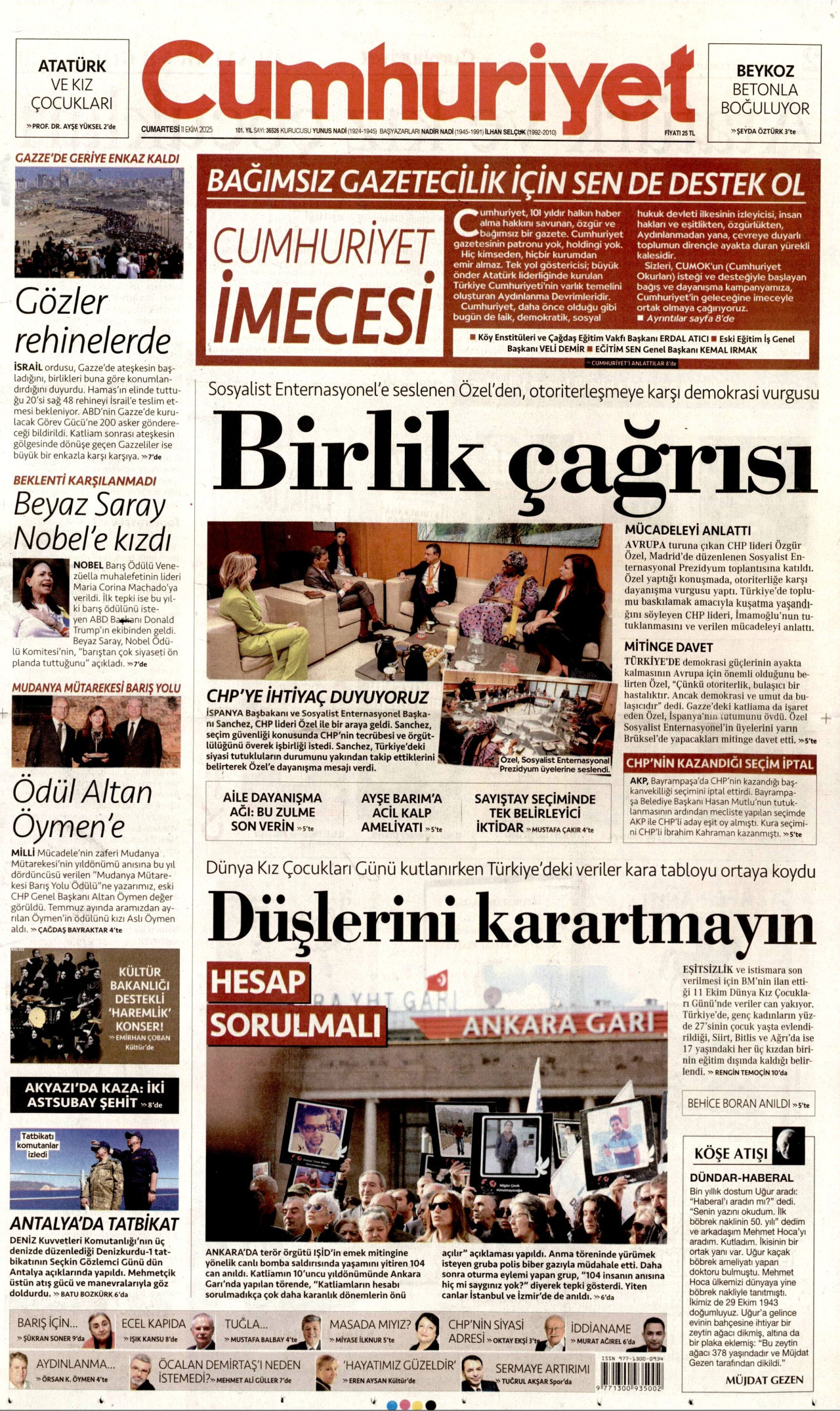 cumhuriyet gazetesi