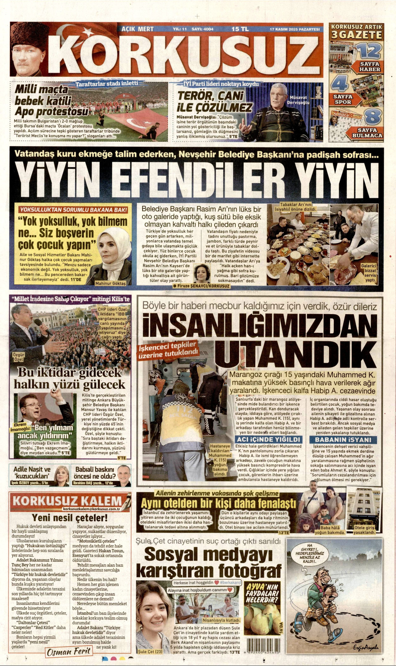 korkusuz gazetesi