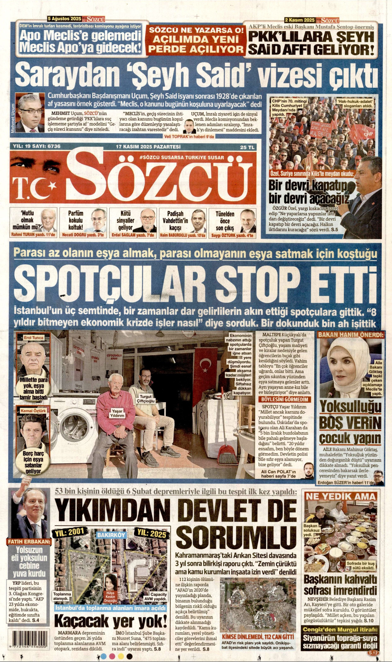 sozcu gazetesi