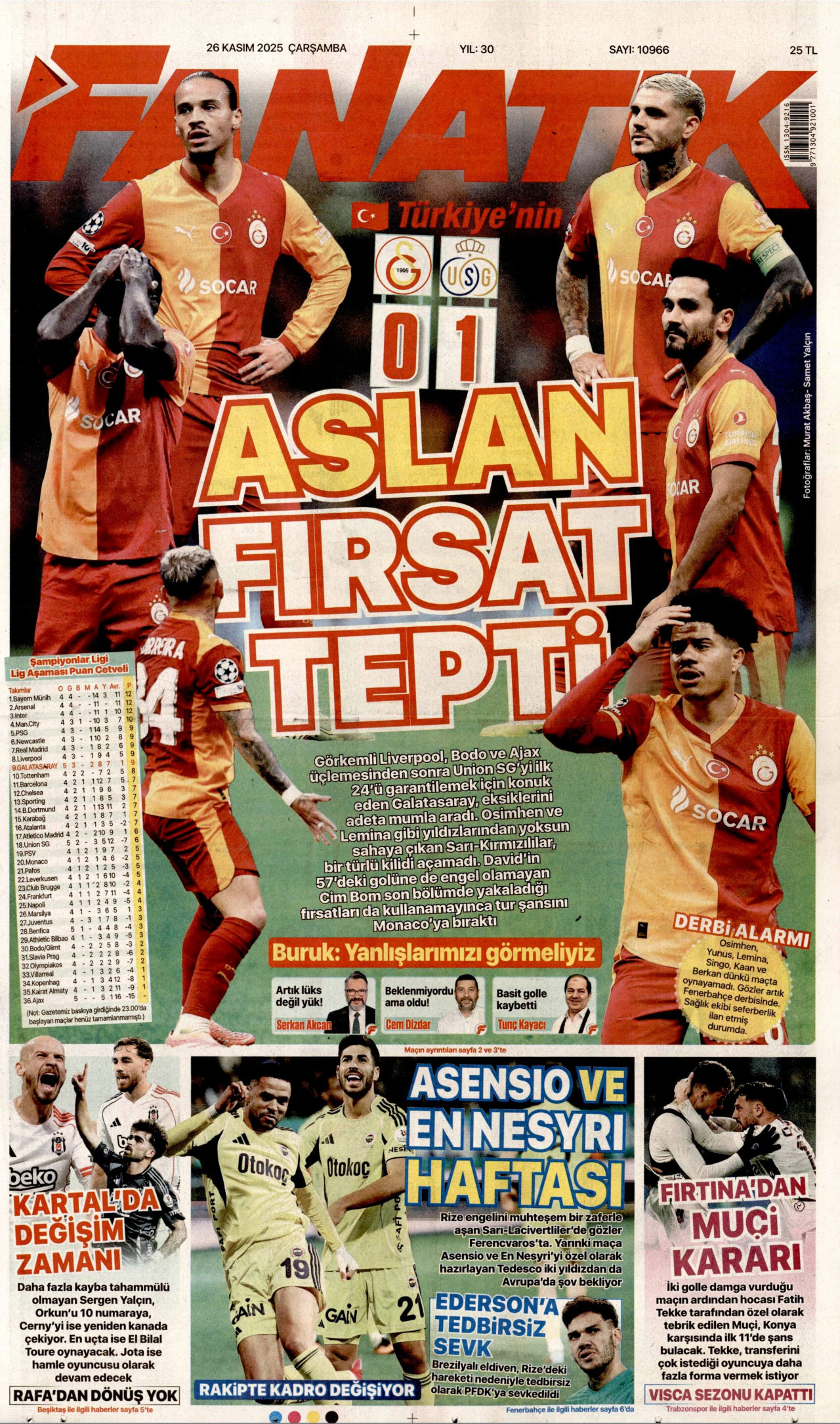 fanatik gazetesi