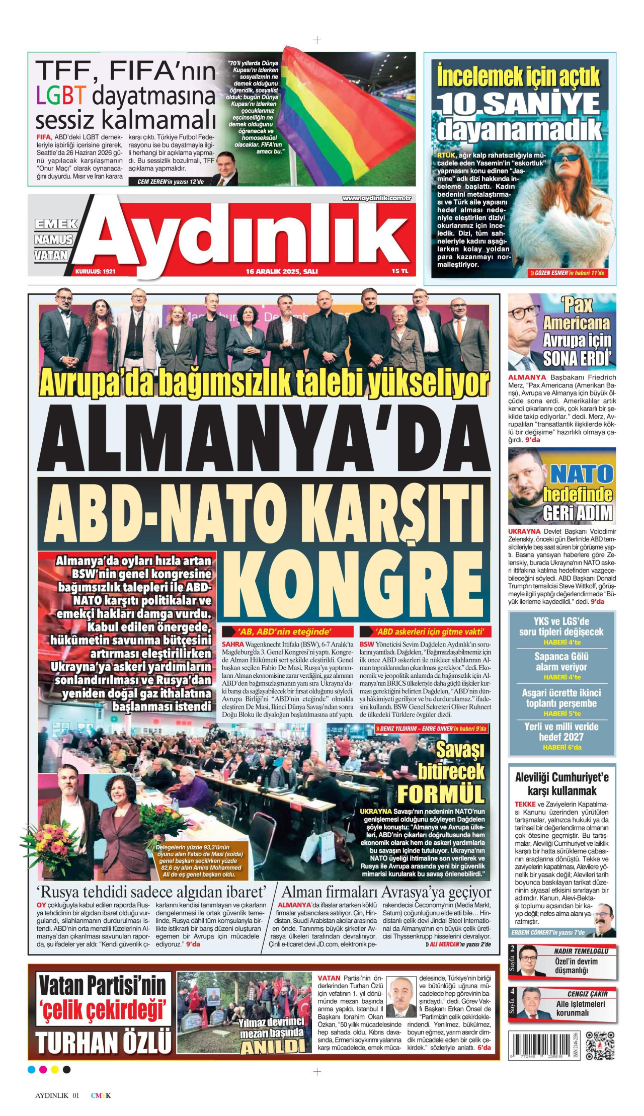 aydinlik-gazetesi gazetesi