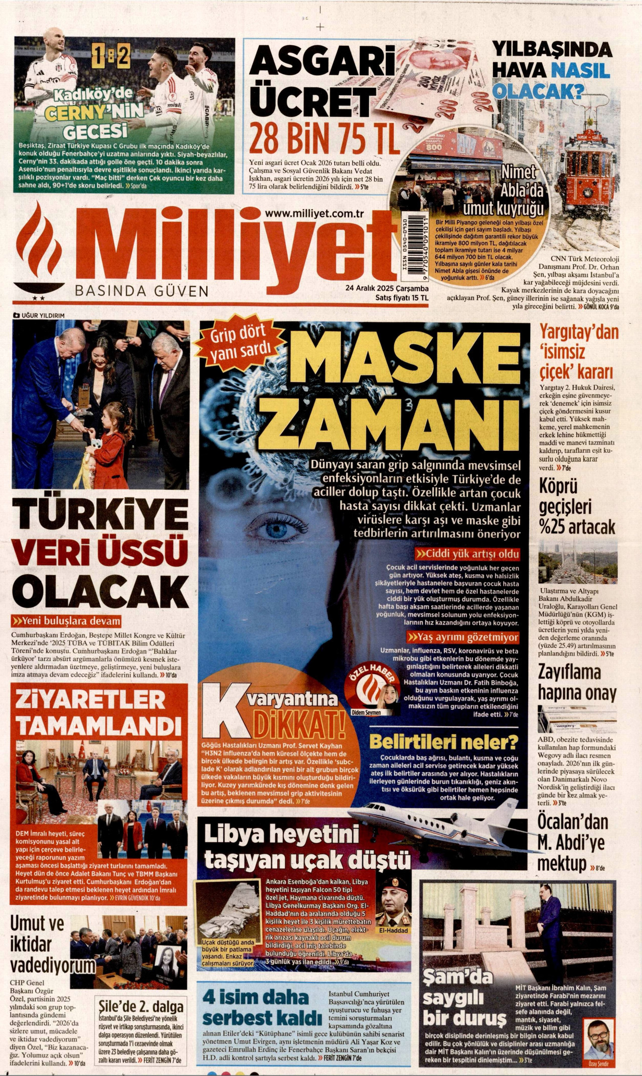 MİLLİYET Manşet