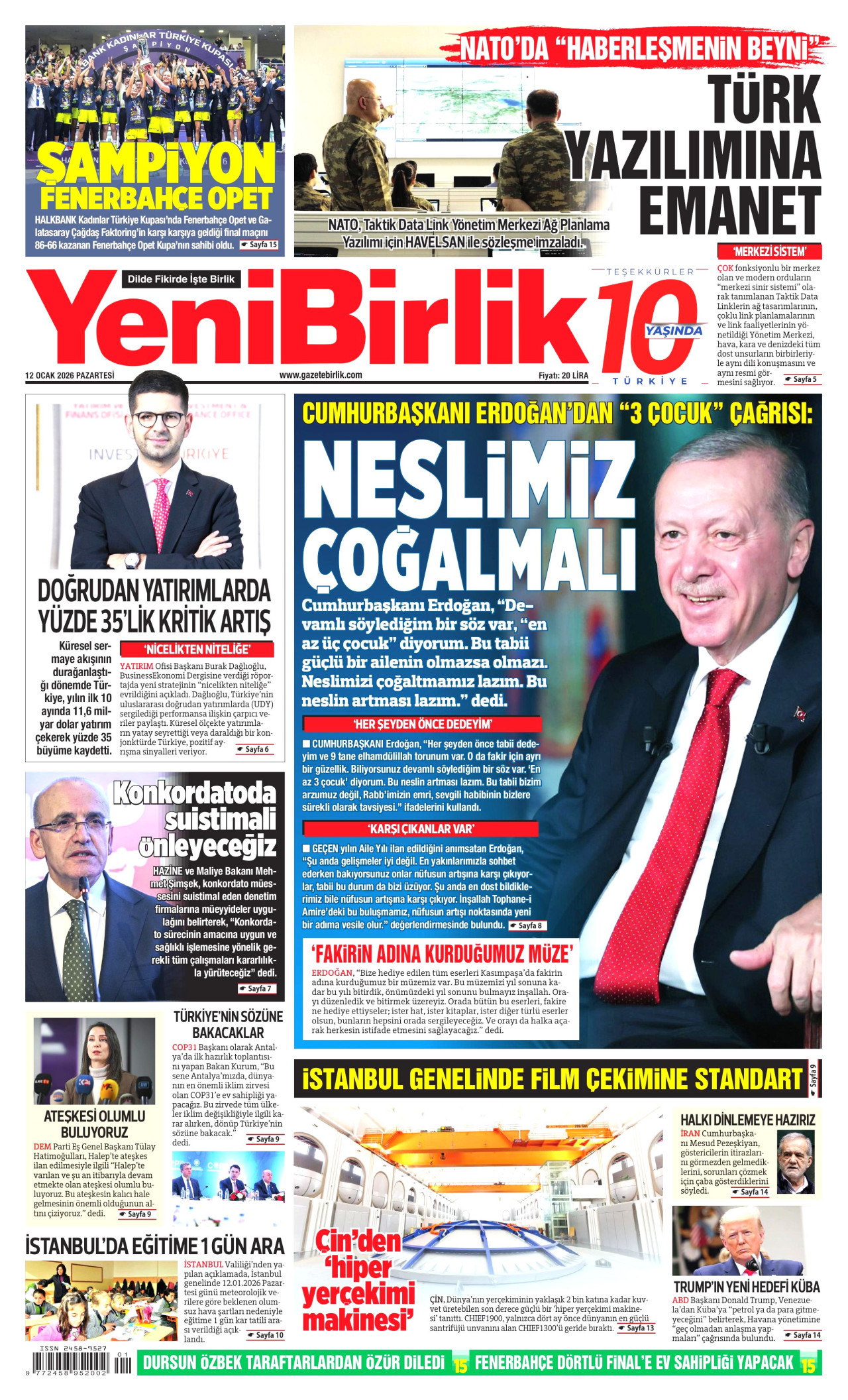 yenibirlik gazetesi