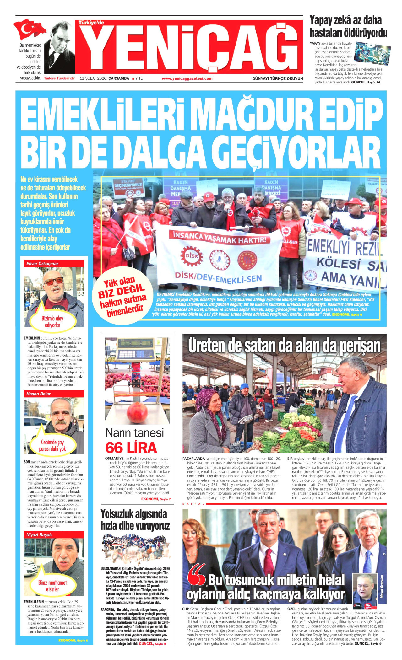yenicag gazetesi