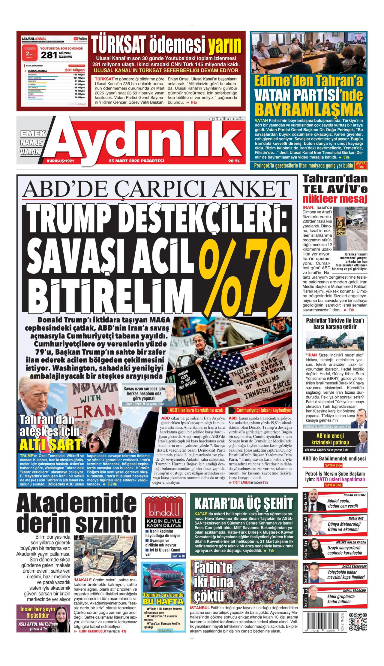 Aydinlik gazetesi̇