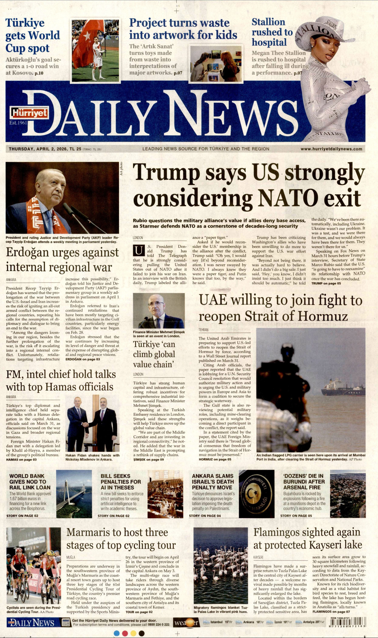 Hürri̇yet dai̇ly news