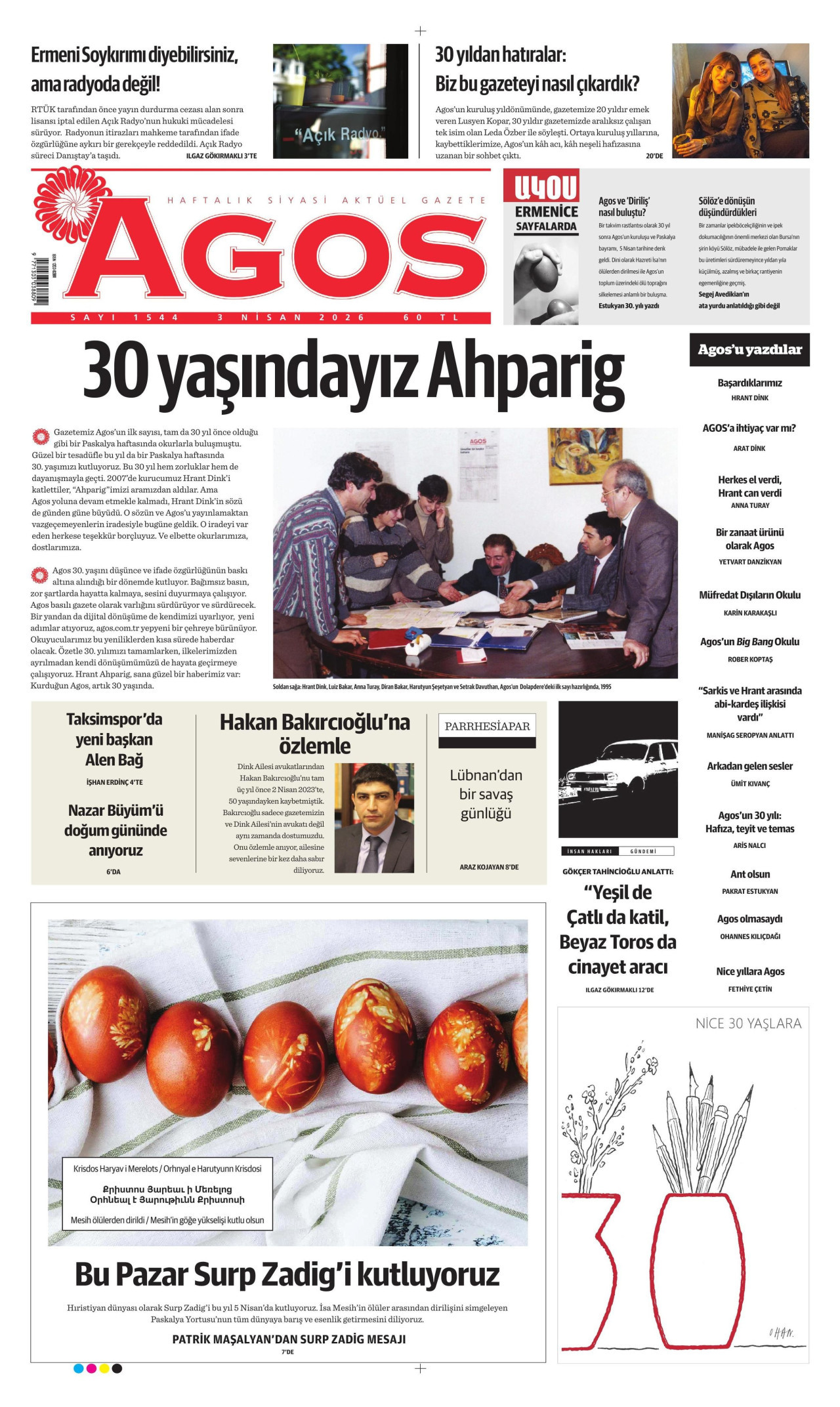 agos gazetesi