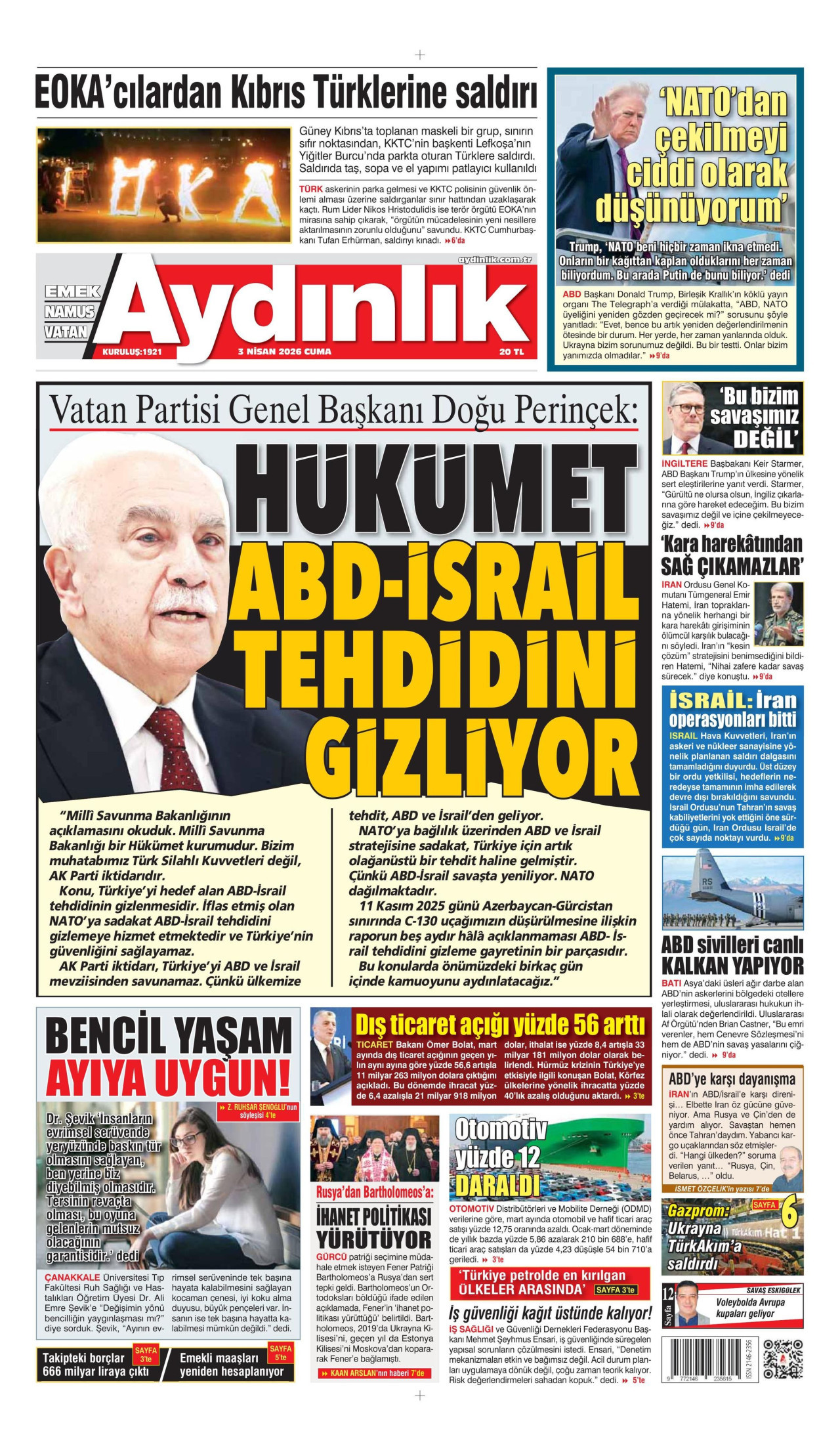 Aydinlik gazetesi