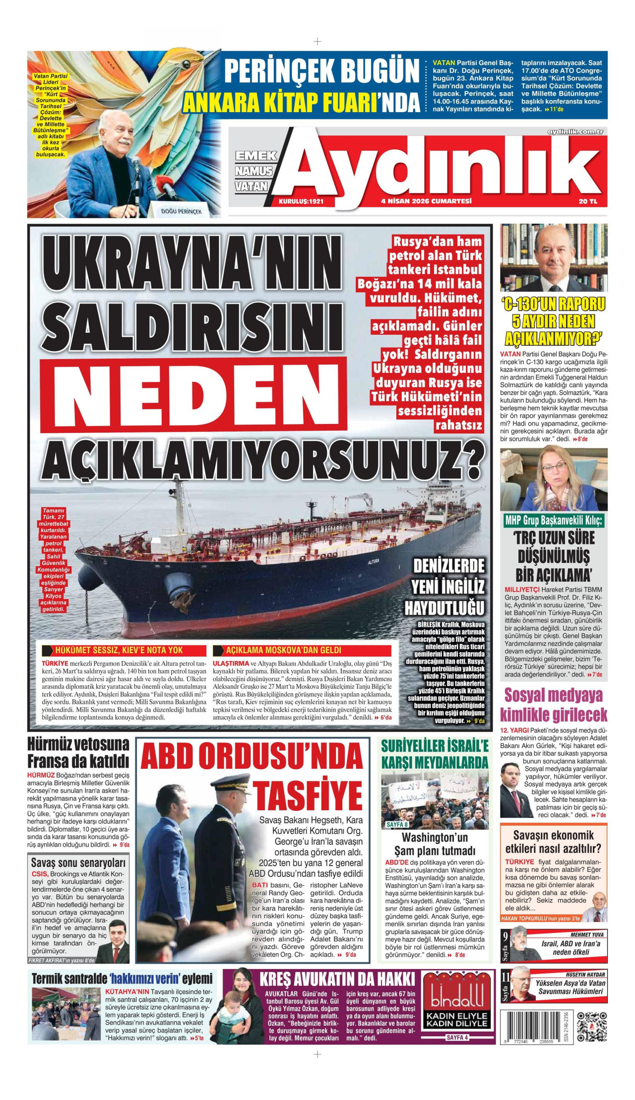 Aydinlik gazetesi̇