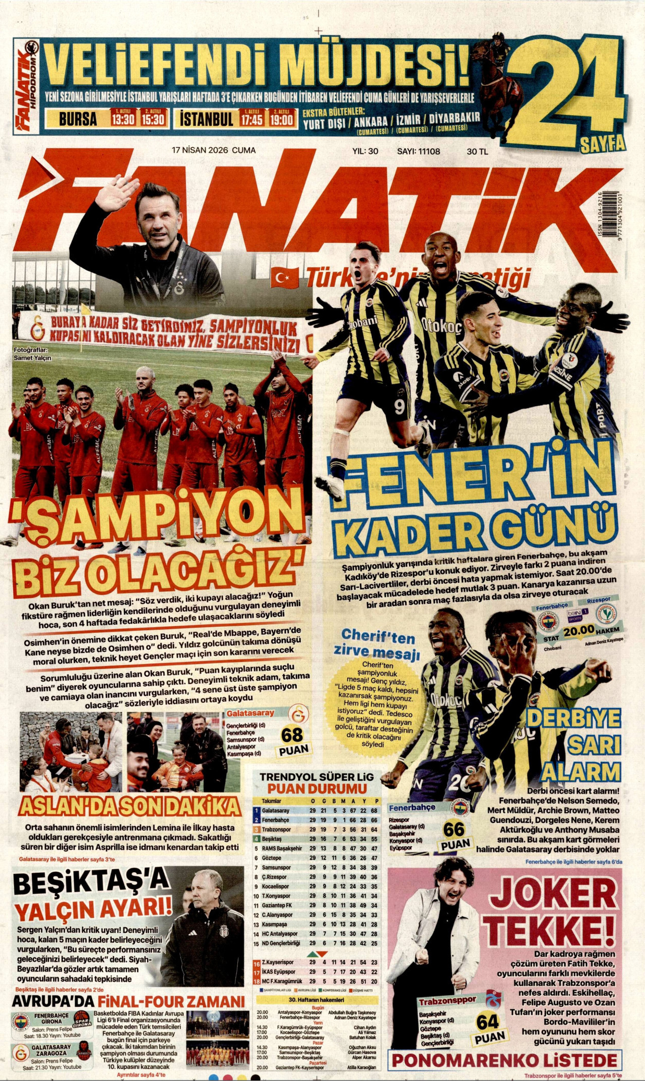 fanatik gazetesi