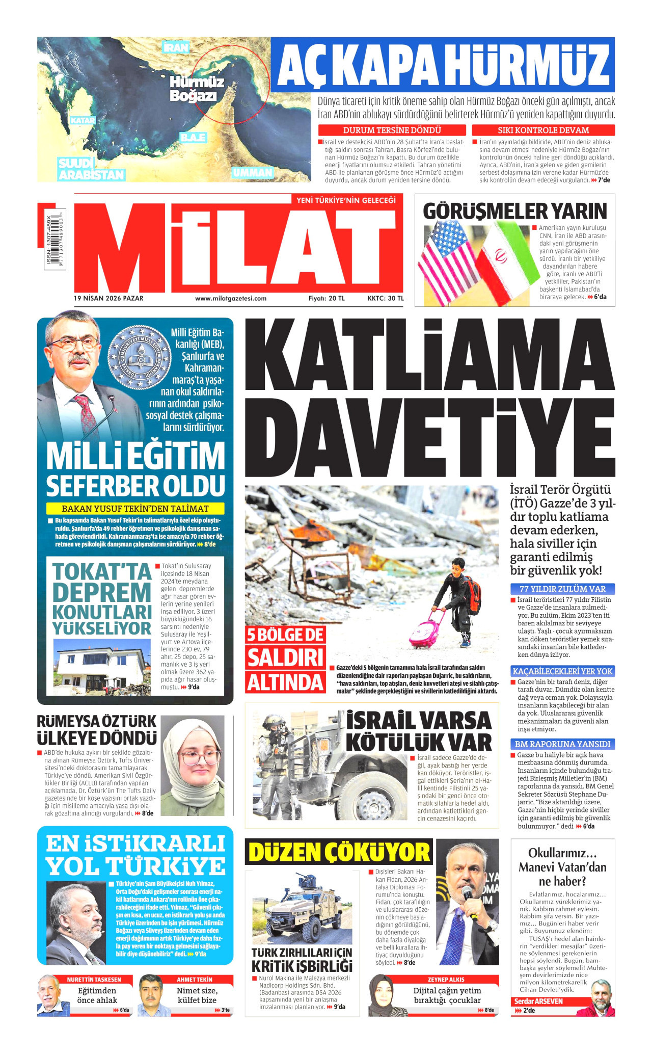 Milat Manşeti