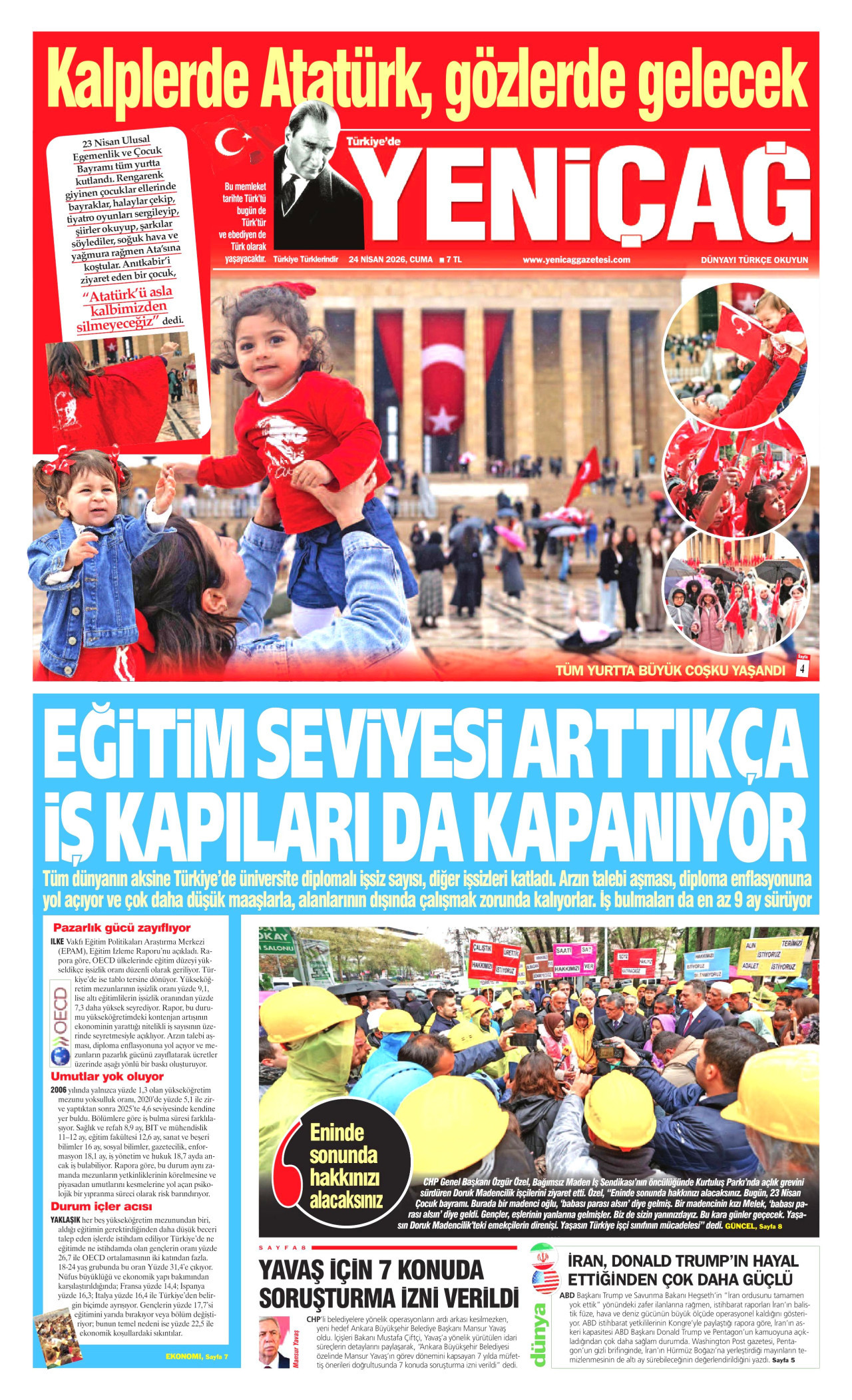yenicag gazetesi