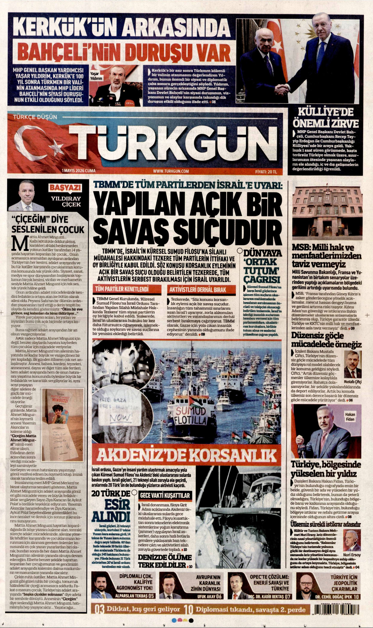 Türkgün Manşeti