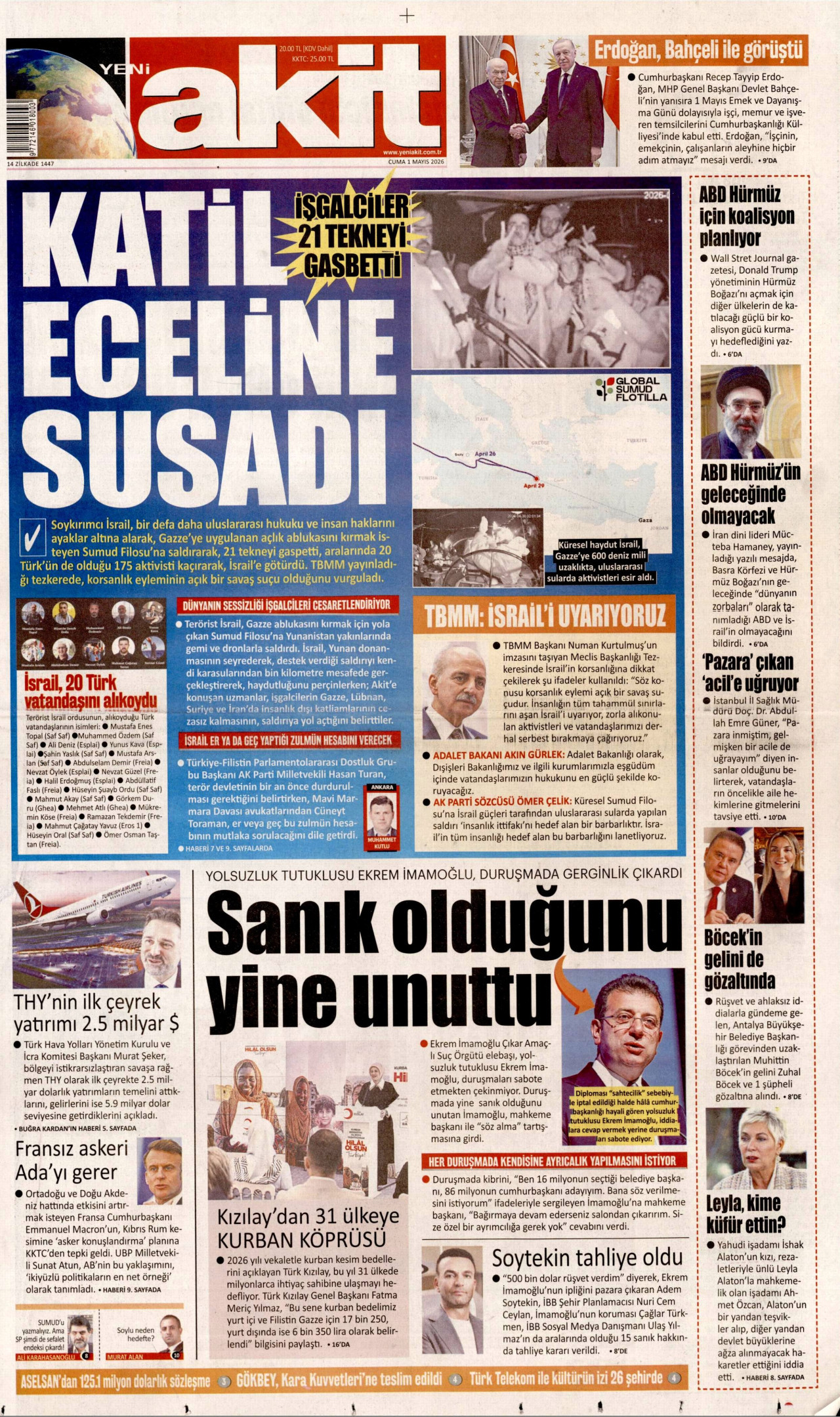Yeni Akit Manşeti