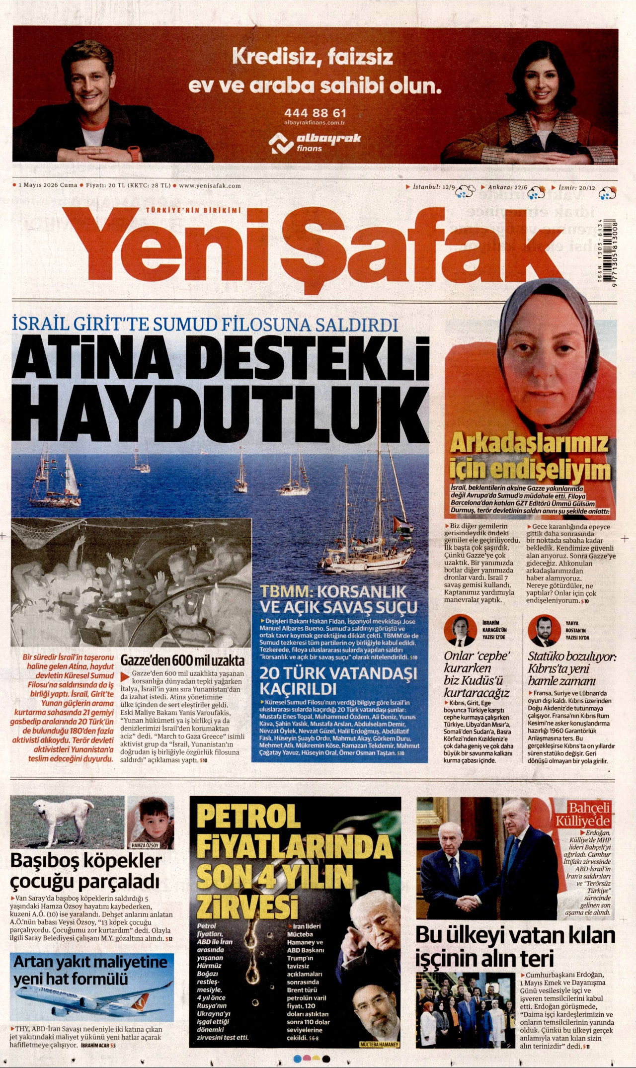 Yeni Şafak Manşeti