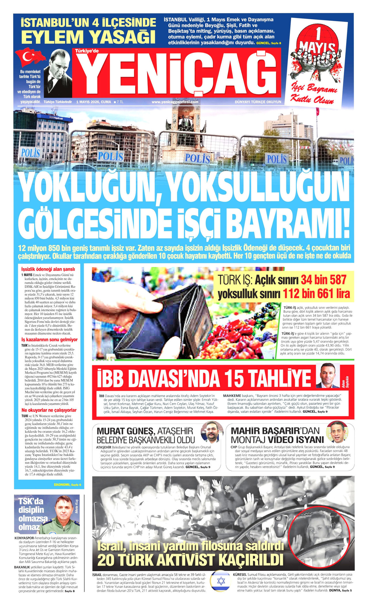 Yeniçağ Manşeti