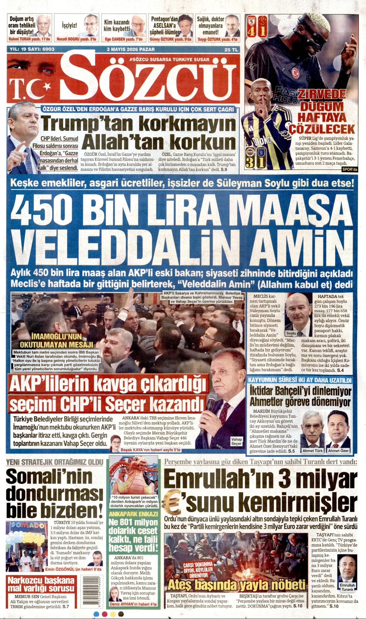 Sözcü Manşeti