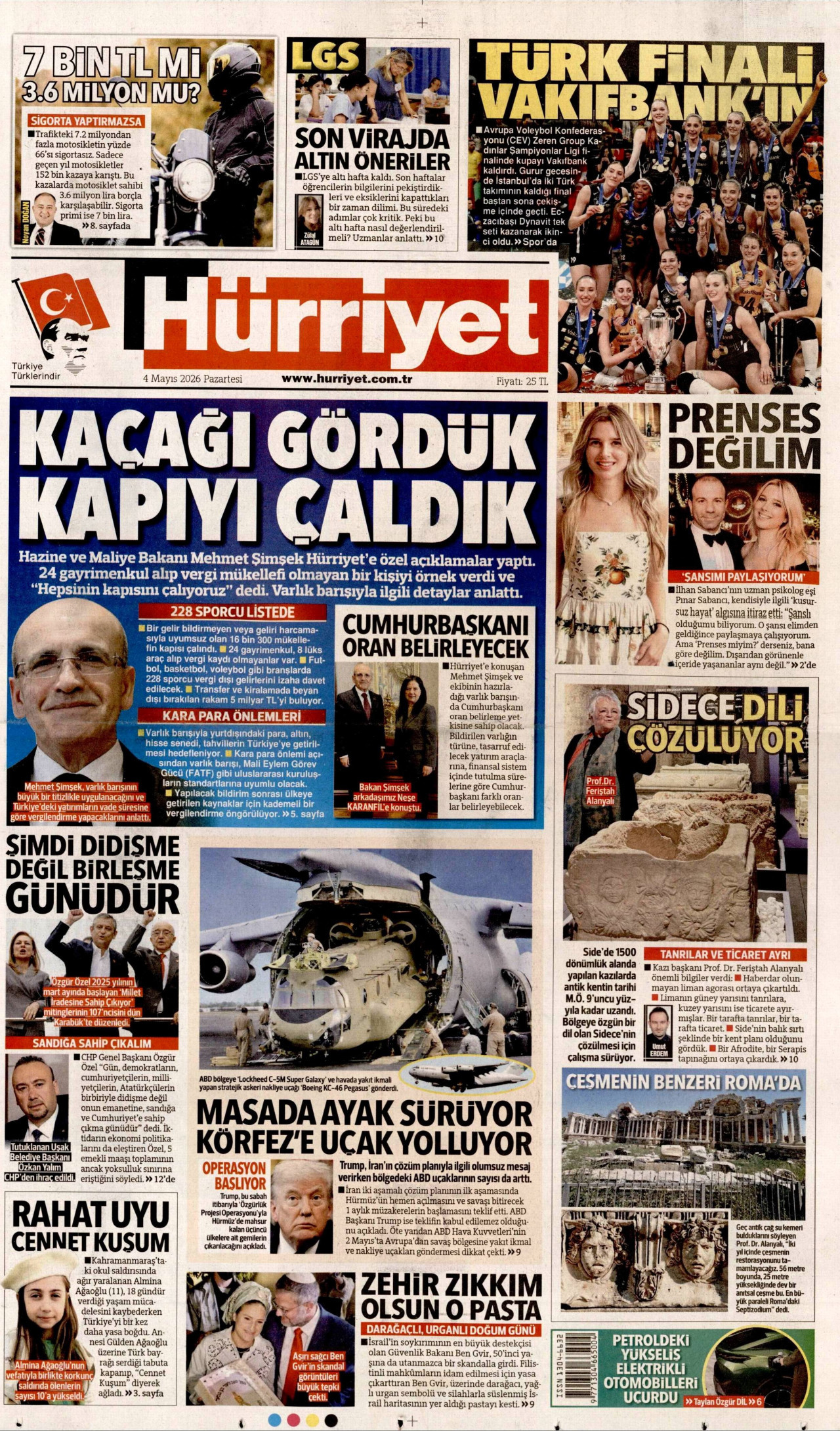 Hürriyet Manşeti