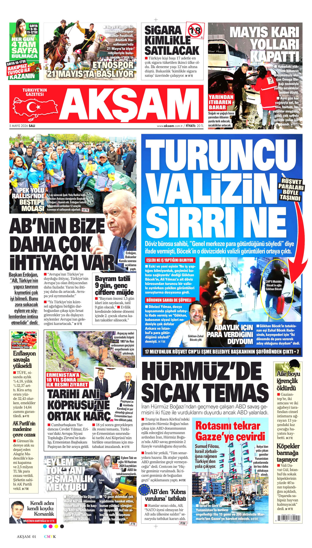 Akşam Manşeti