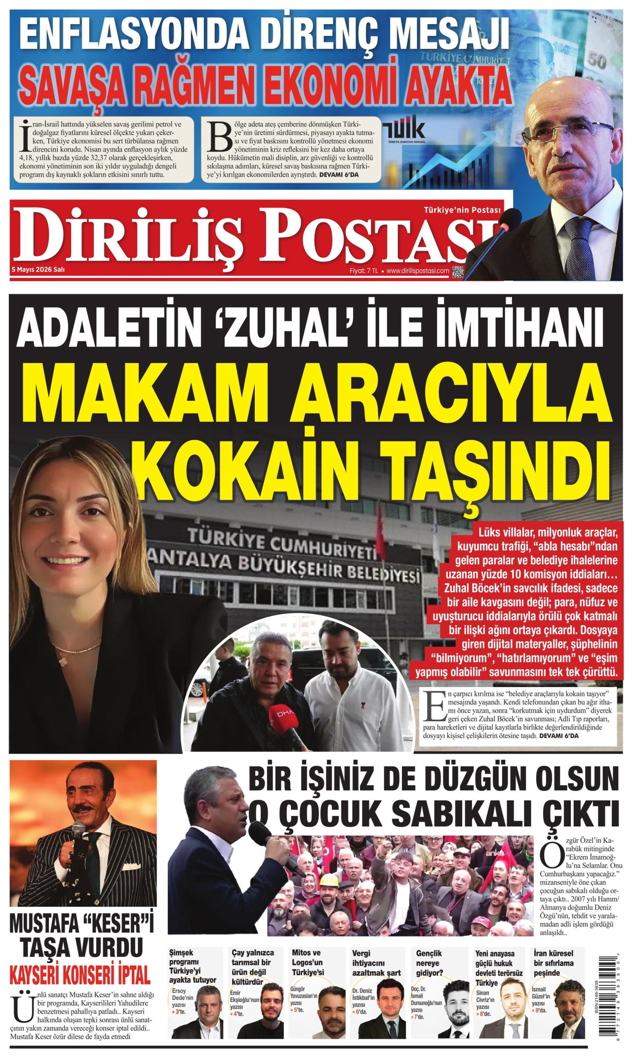 Diriliş Postası Manşeti