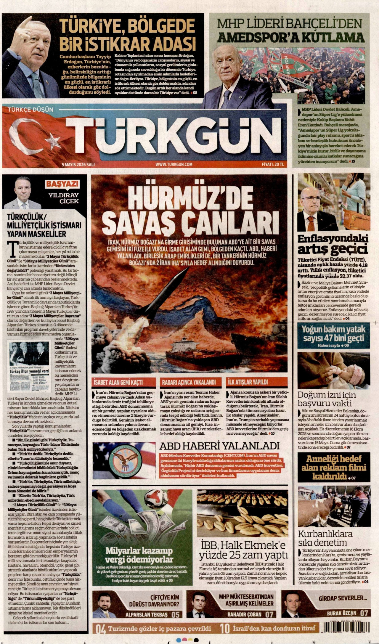 Türkgün Manşeti