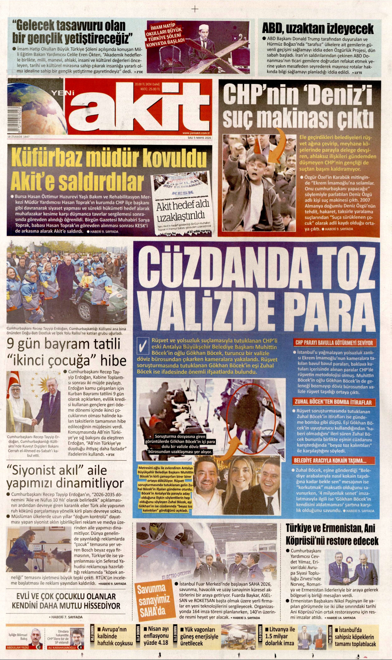 Yeni Akit Manşeti