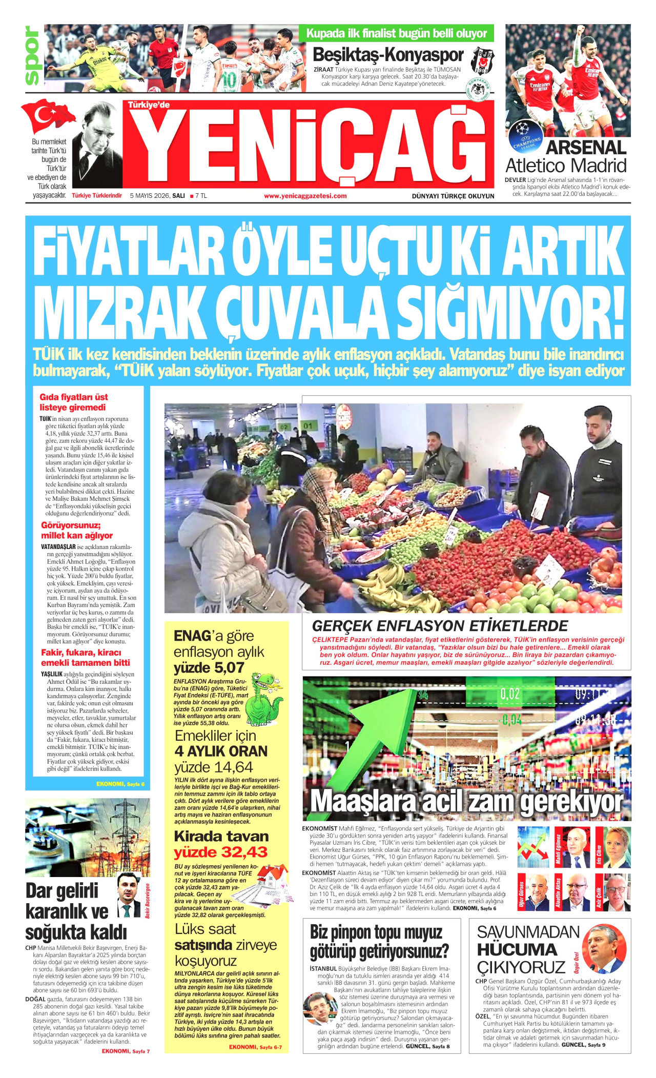 Yeniçağ Manşeti